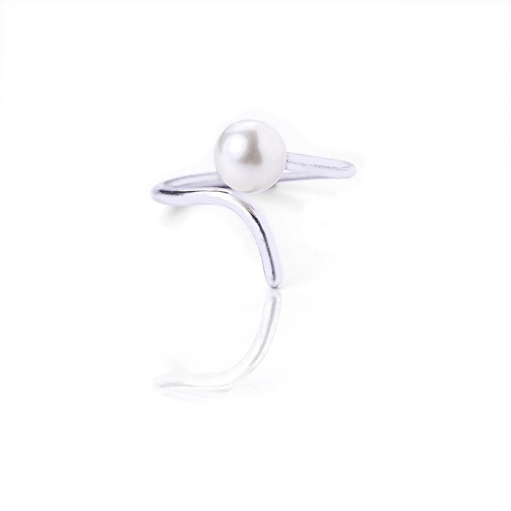 Small pearl ring - Silver - Haus of Jewelry