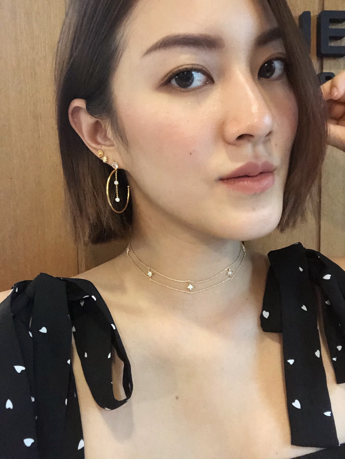 Diona Hoop Earrings - Silver