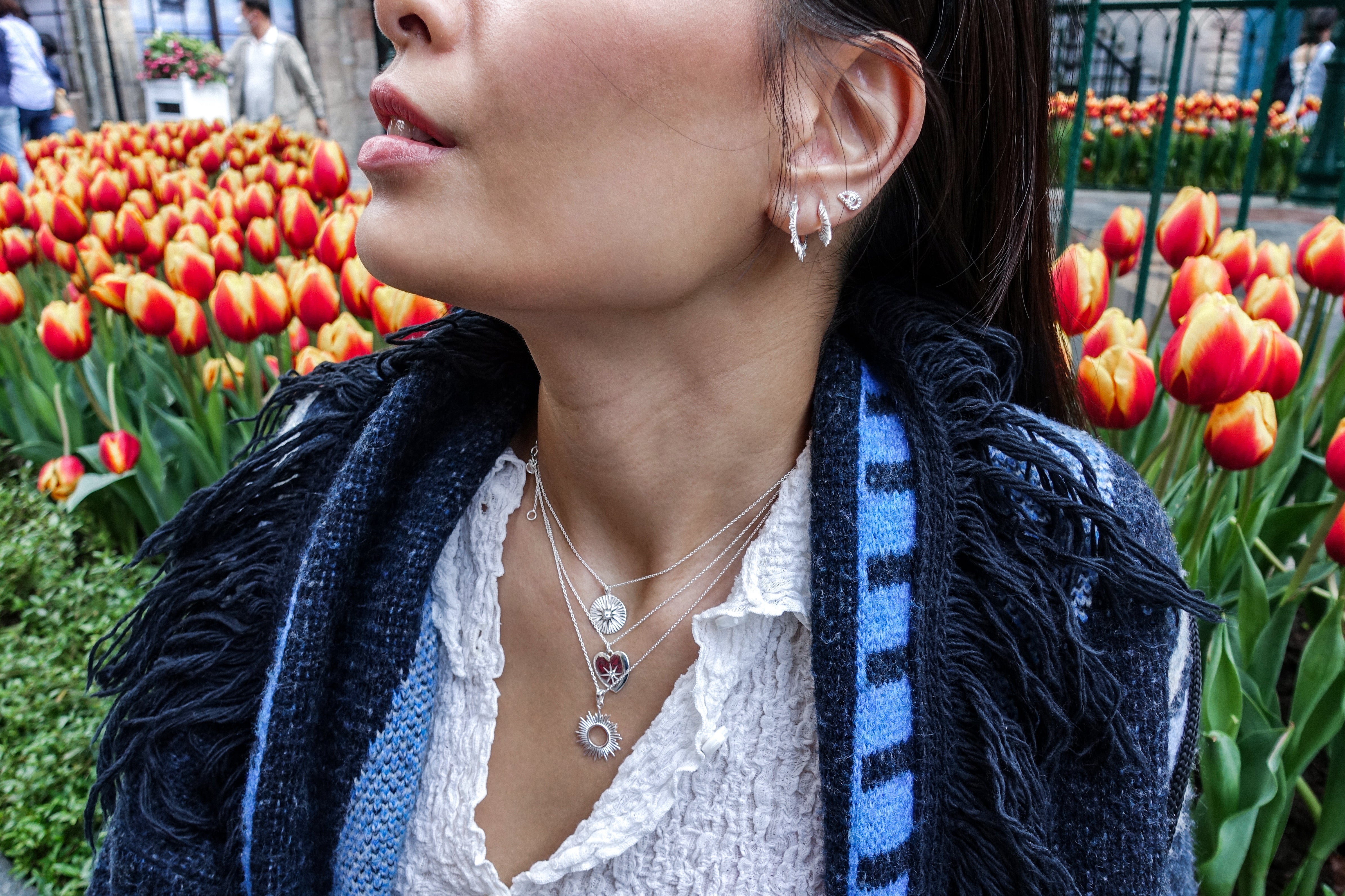 Solis Mini Earrings - Silver