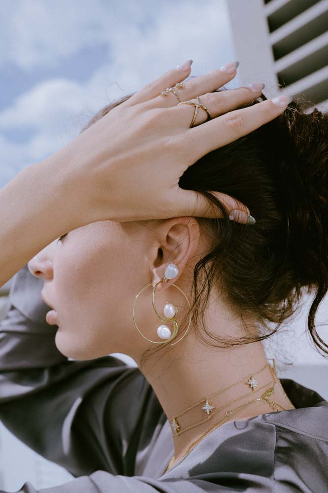 Lana Mini Hoop Earrings - Gold