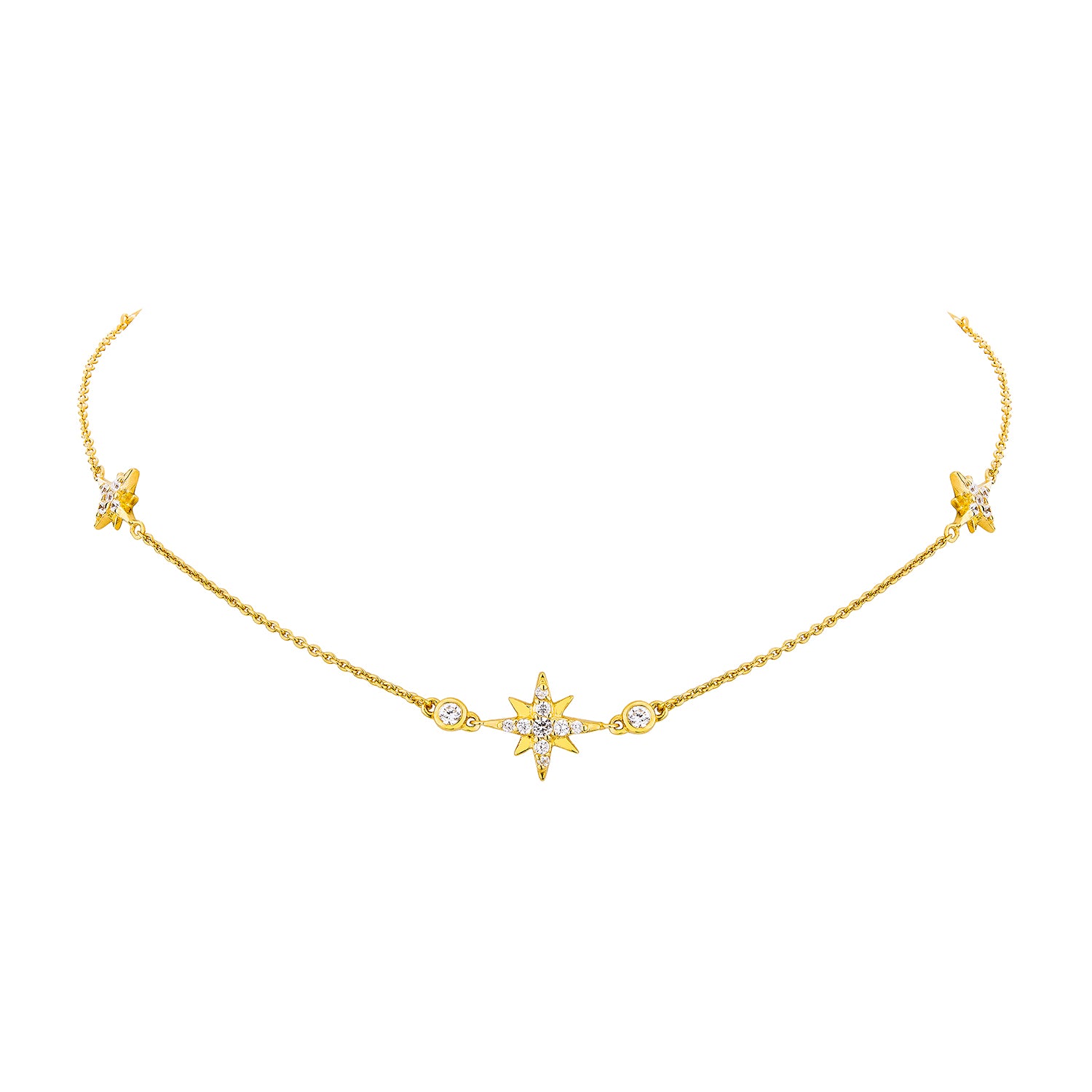 Celestial Chain Necklace – Gold