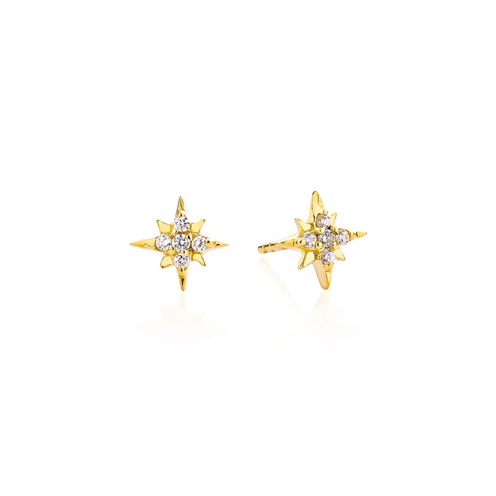 Celestial Stud Earrings - Gold