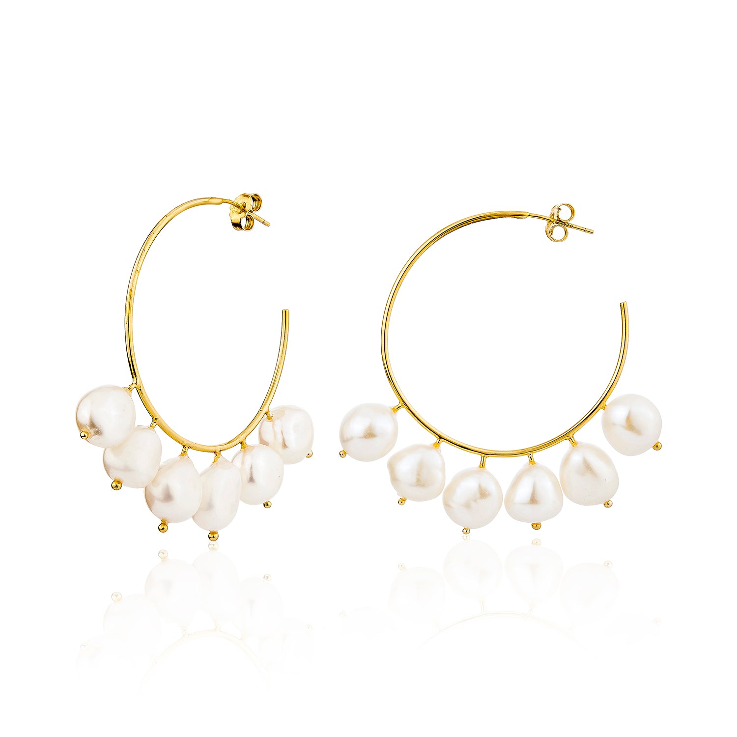 Meri Hoop Earrings - Gold