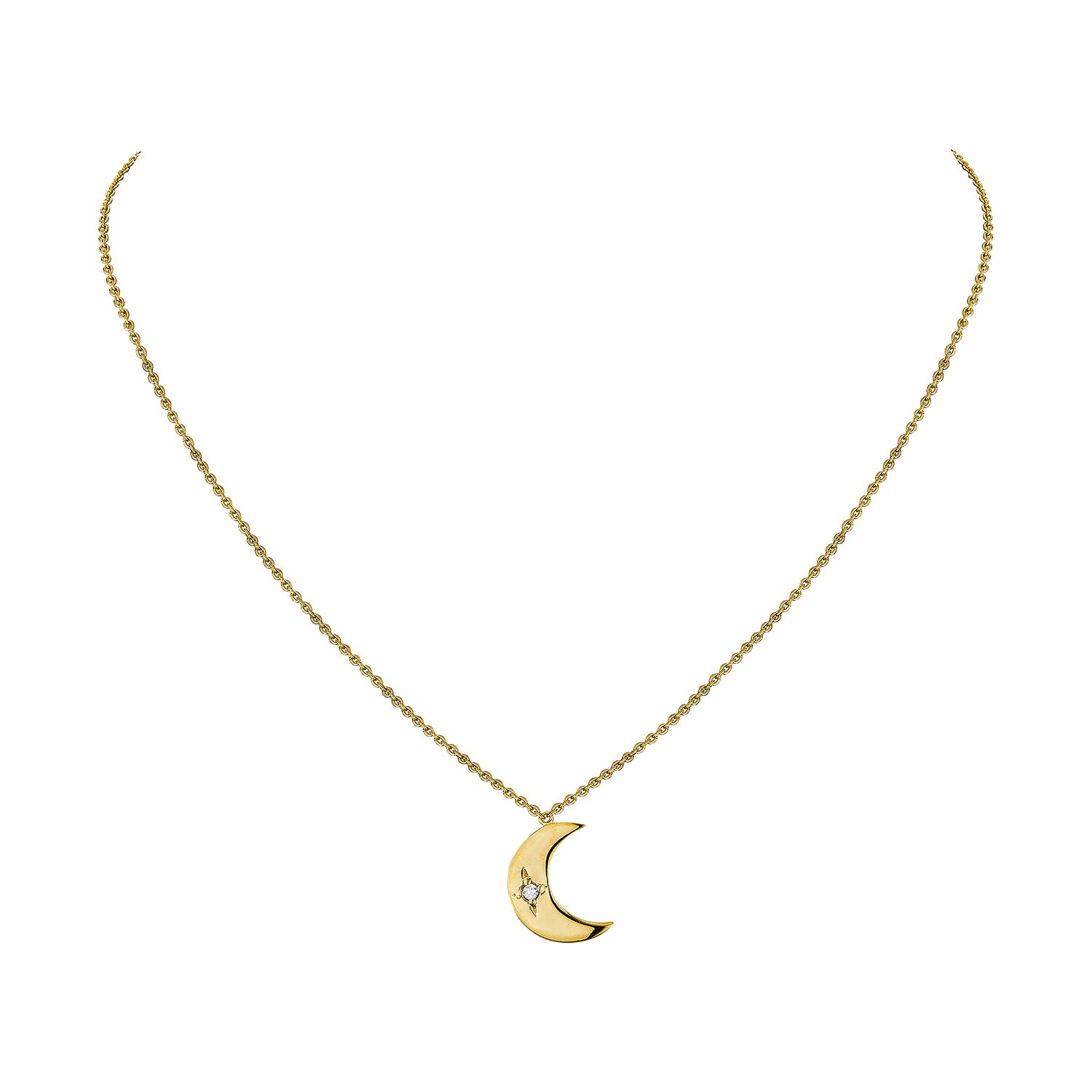 Selene Moonlight Necklace - Gold