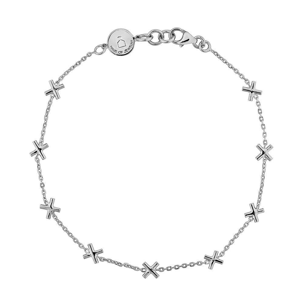 X Bracelet - Silver - Haus of Jewelry