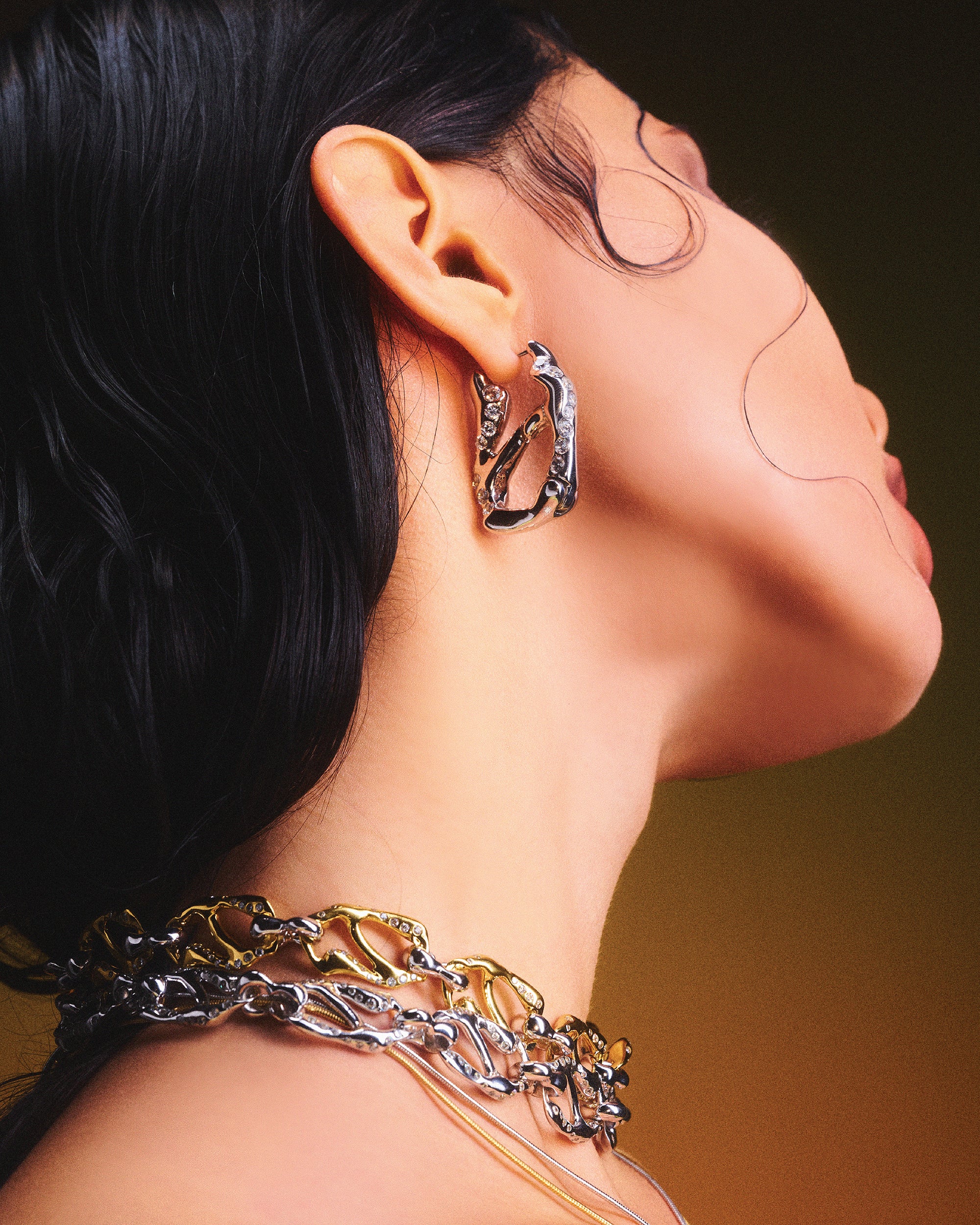 HOJ Signature Chain Earrings