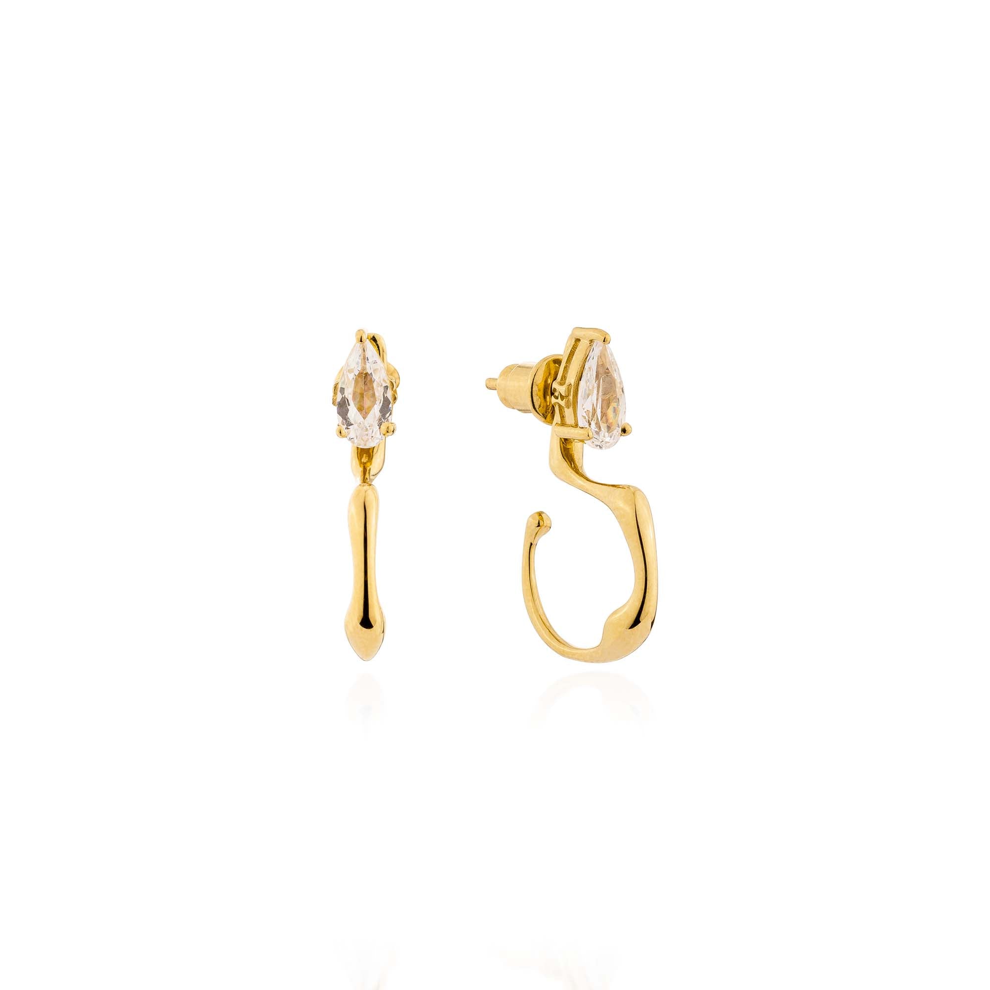 Nala Pear Earrings - Gold