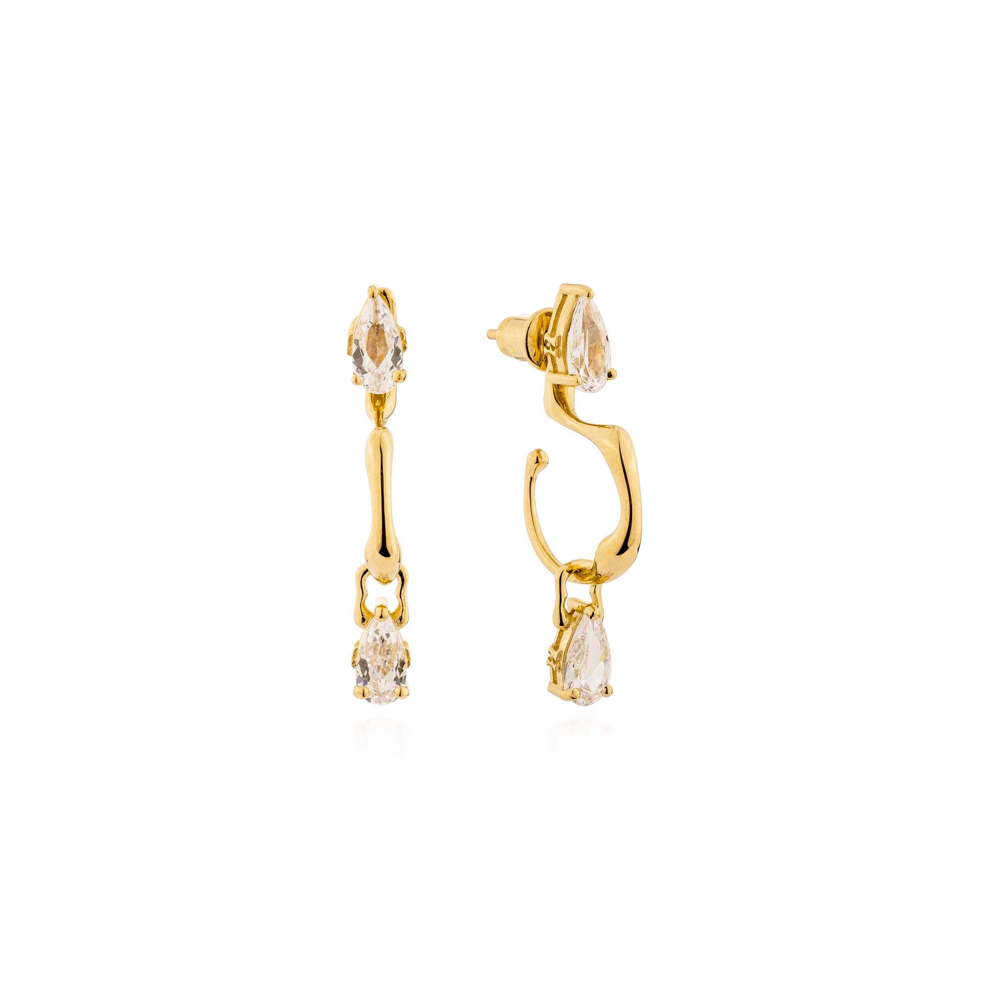 Nala Pear Earrings - Gold
