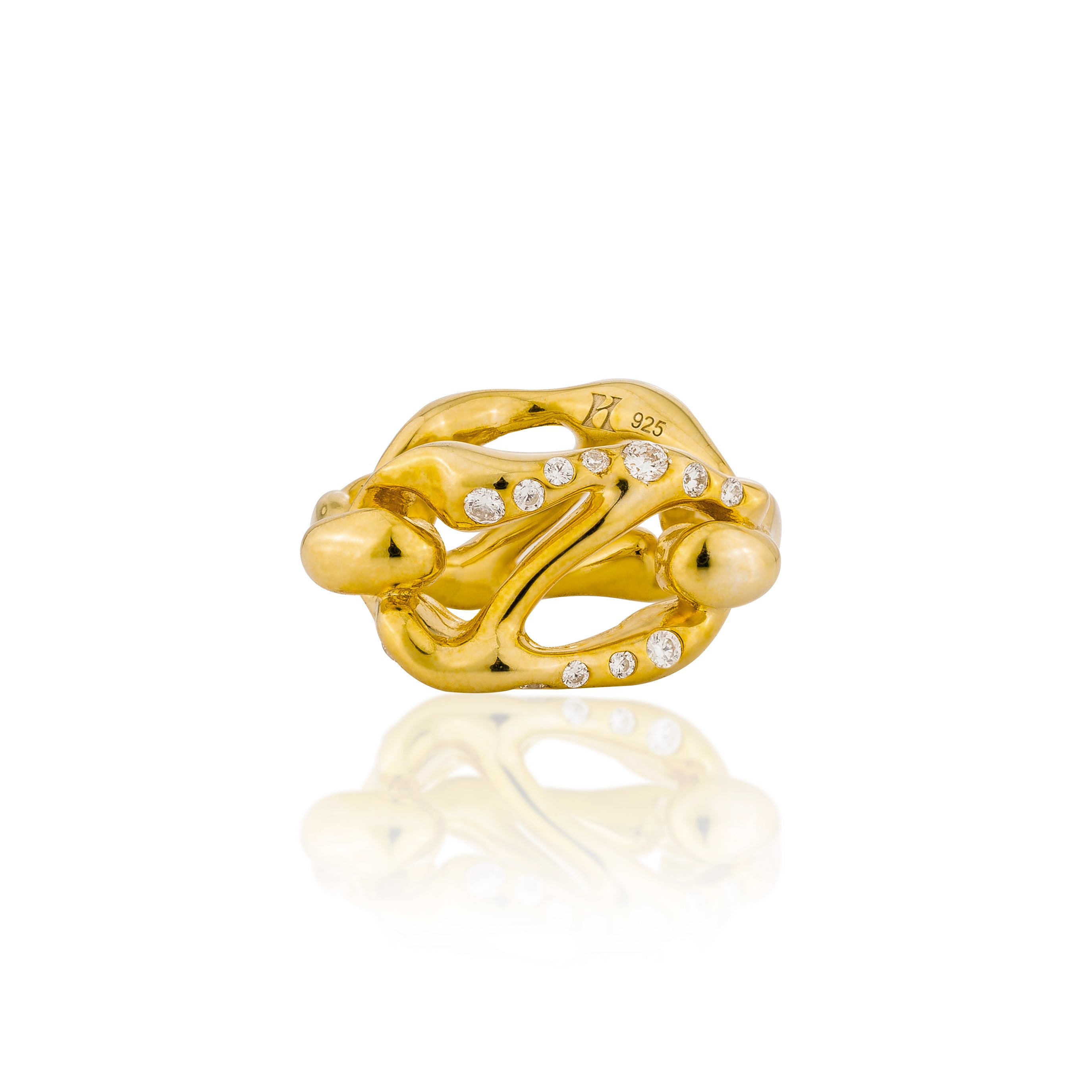 HOJ Signature Chain Horizontal Ring