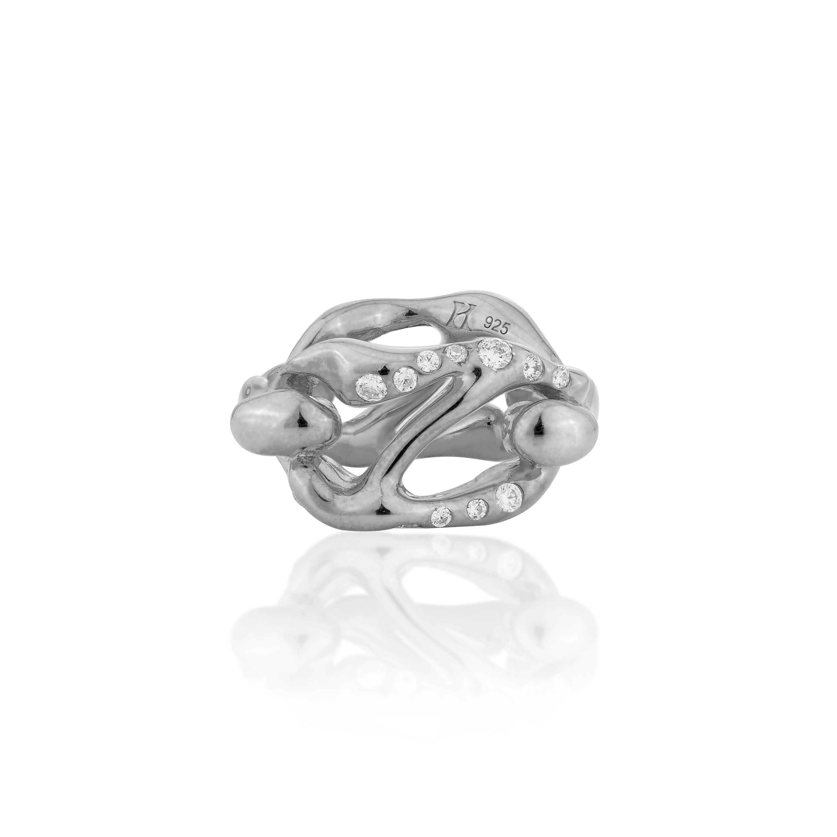 HOJ Signature Chain Horizontal Ring