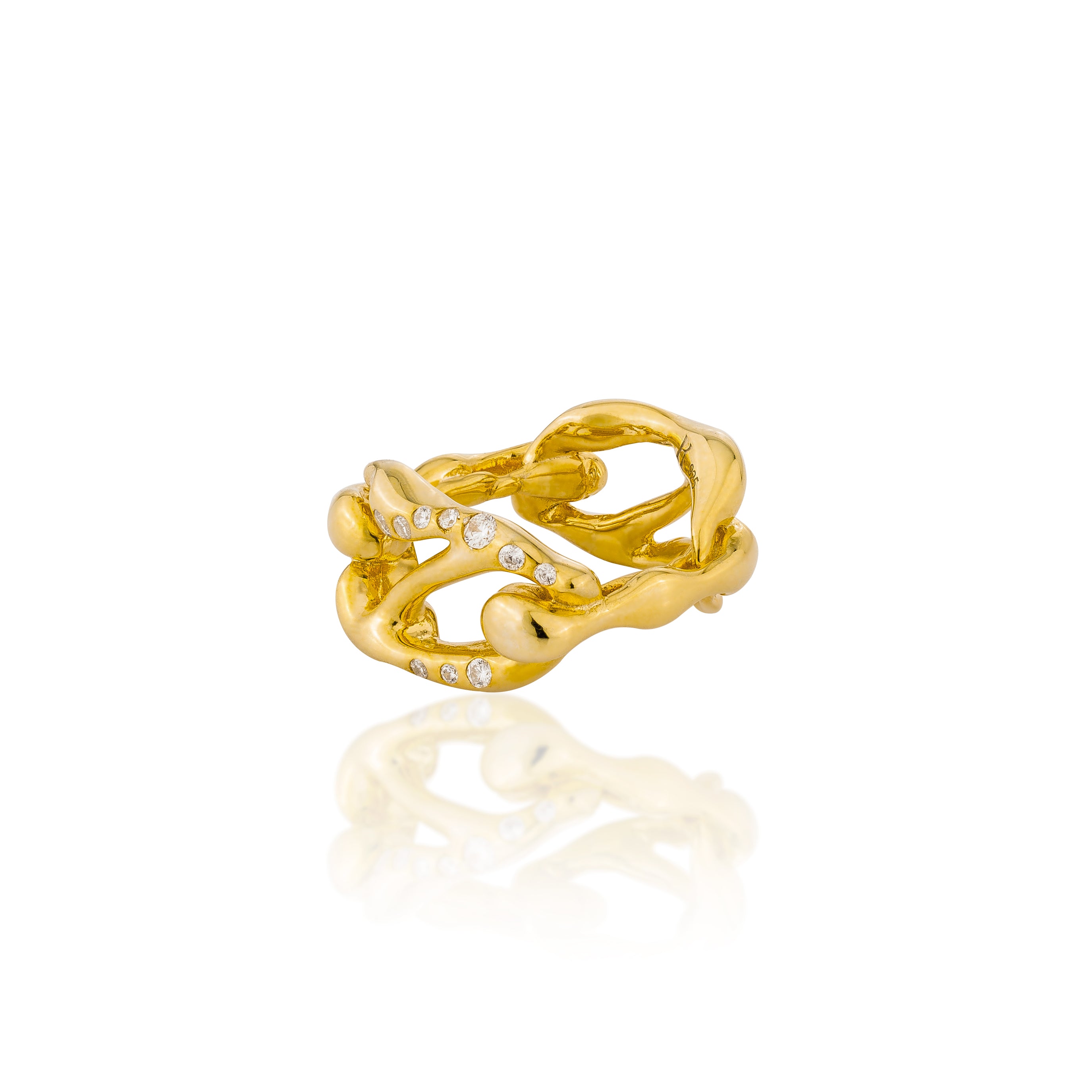 HOJ Signature Chain Horizontal Ring