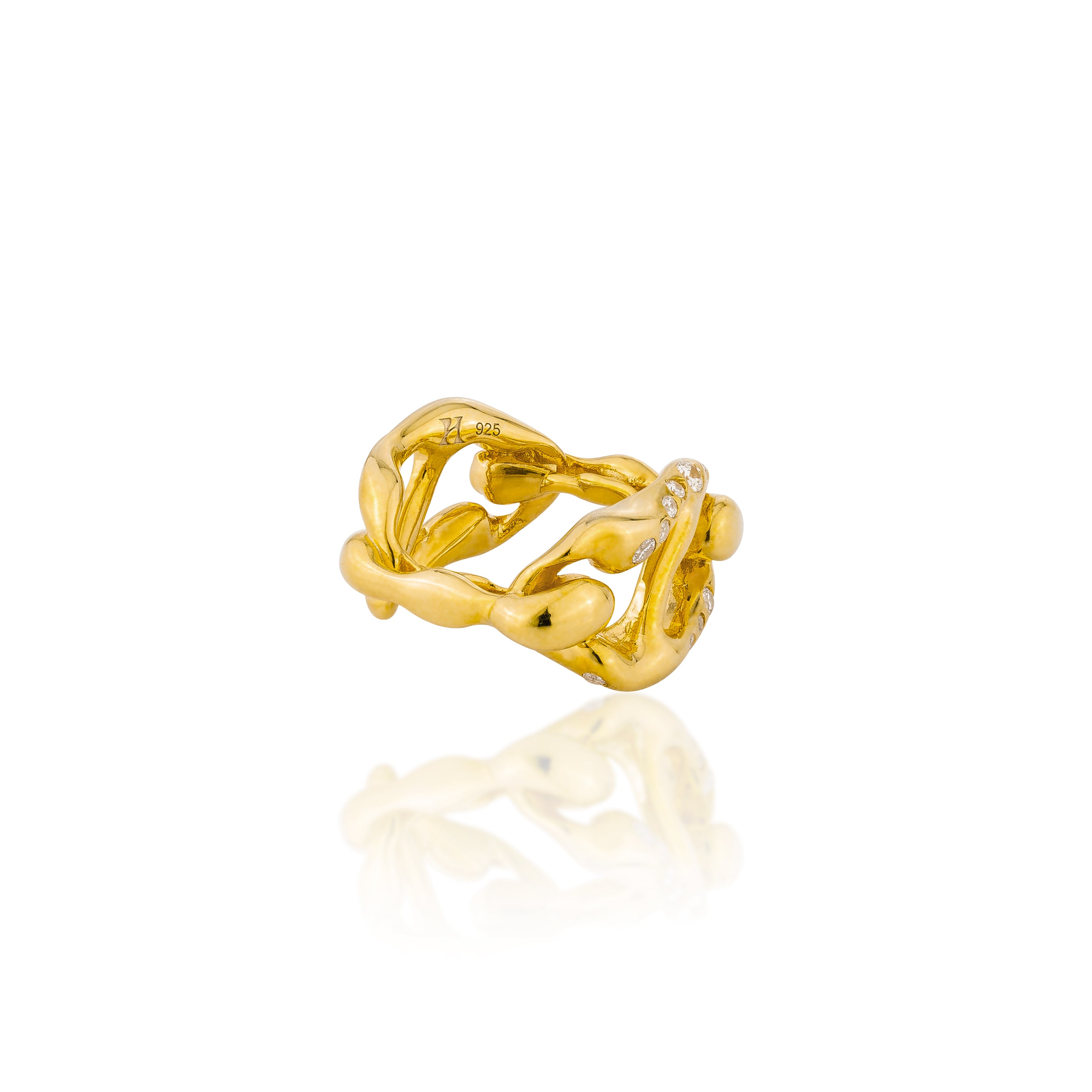 HOJ Signature Chain Horizontal Ring