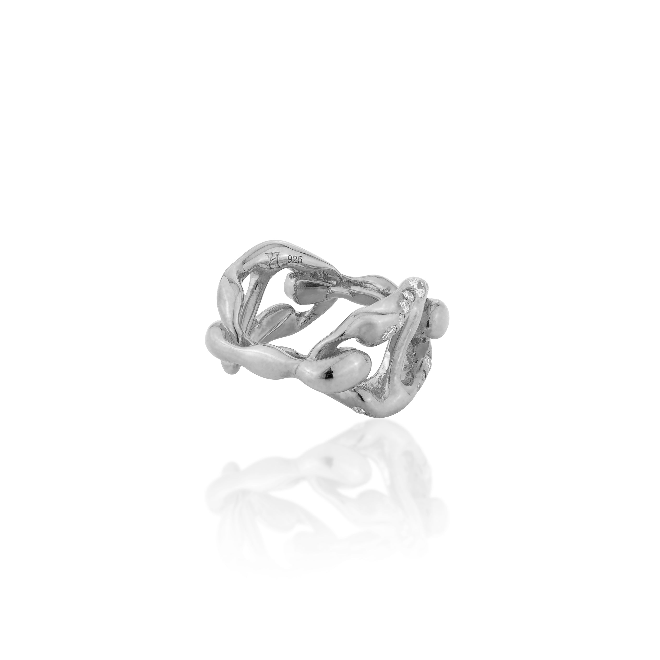 HOJ Signature Chain Horizontal Ring