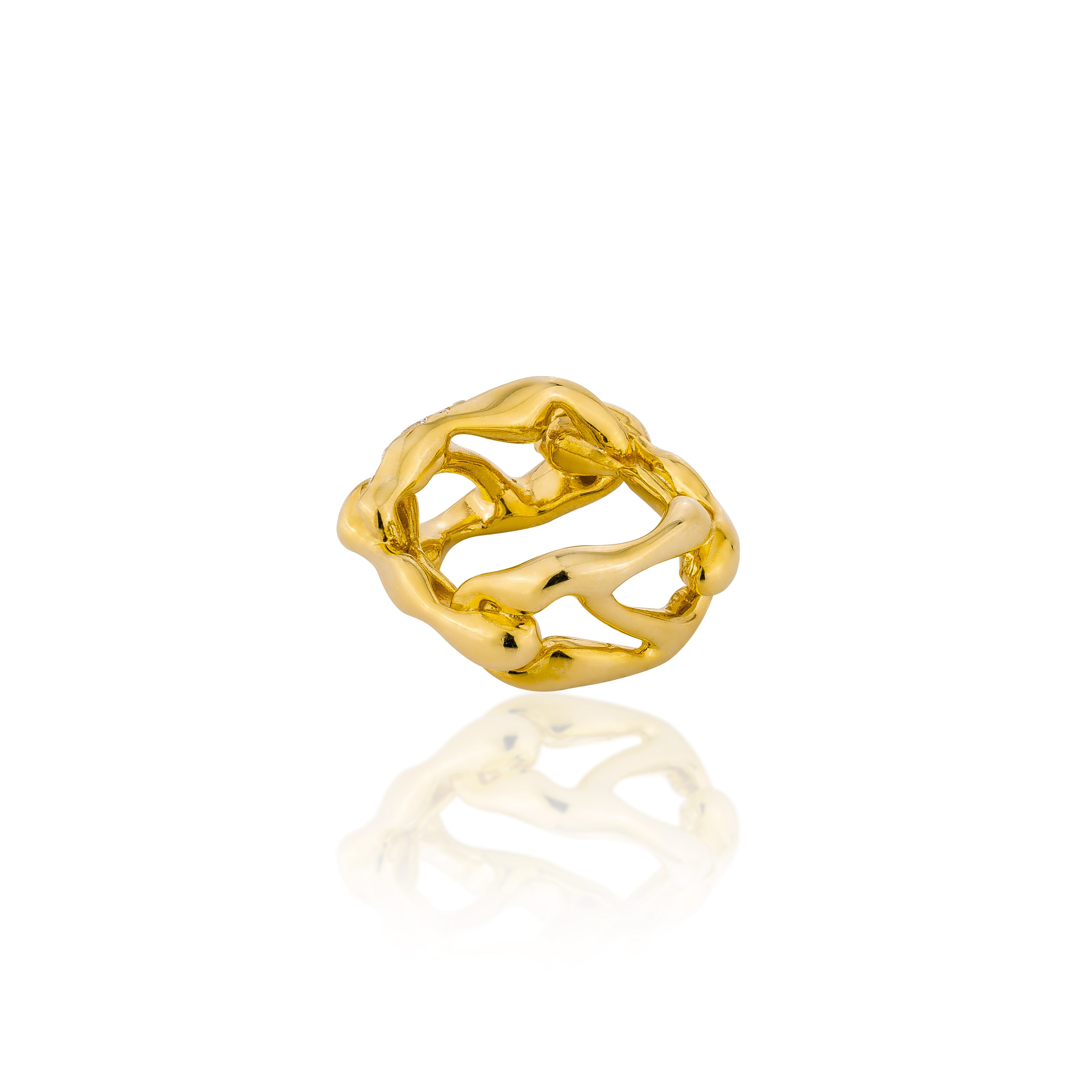 HOJ Signature Chain Horizontal Ring