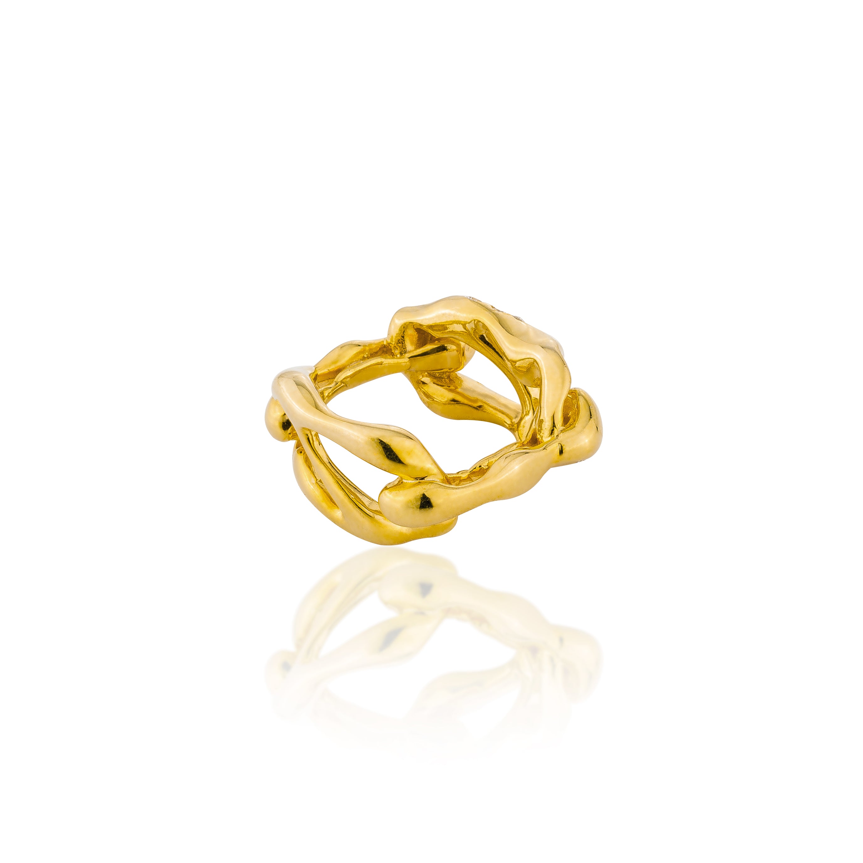 HOJ Signature Chain Horizontal Ring