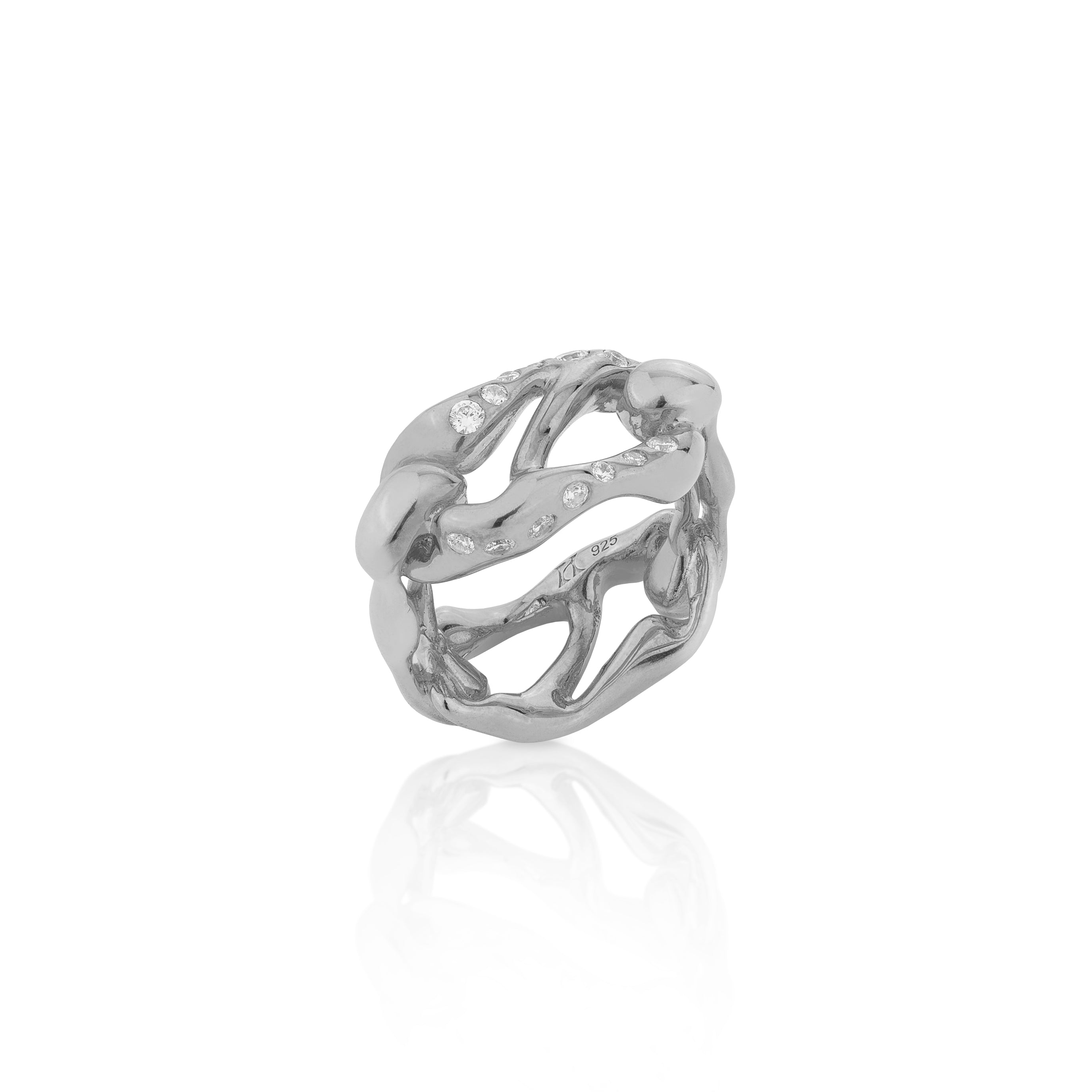 HOJ Signature Chain Horizontal Ring