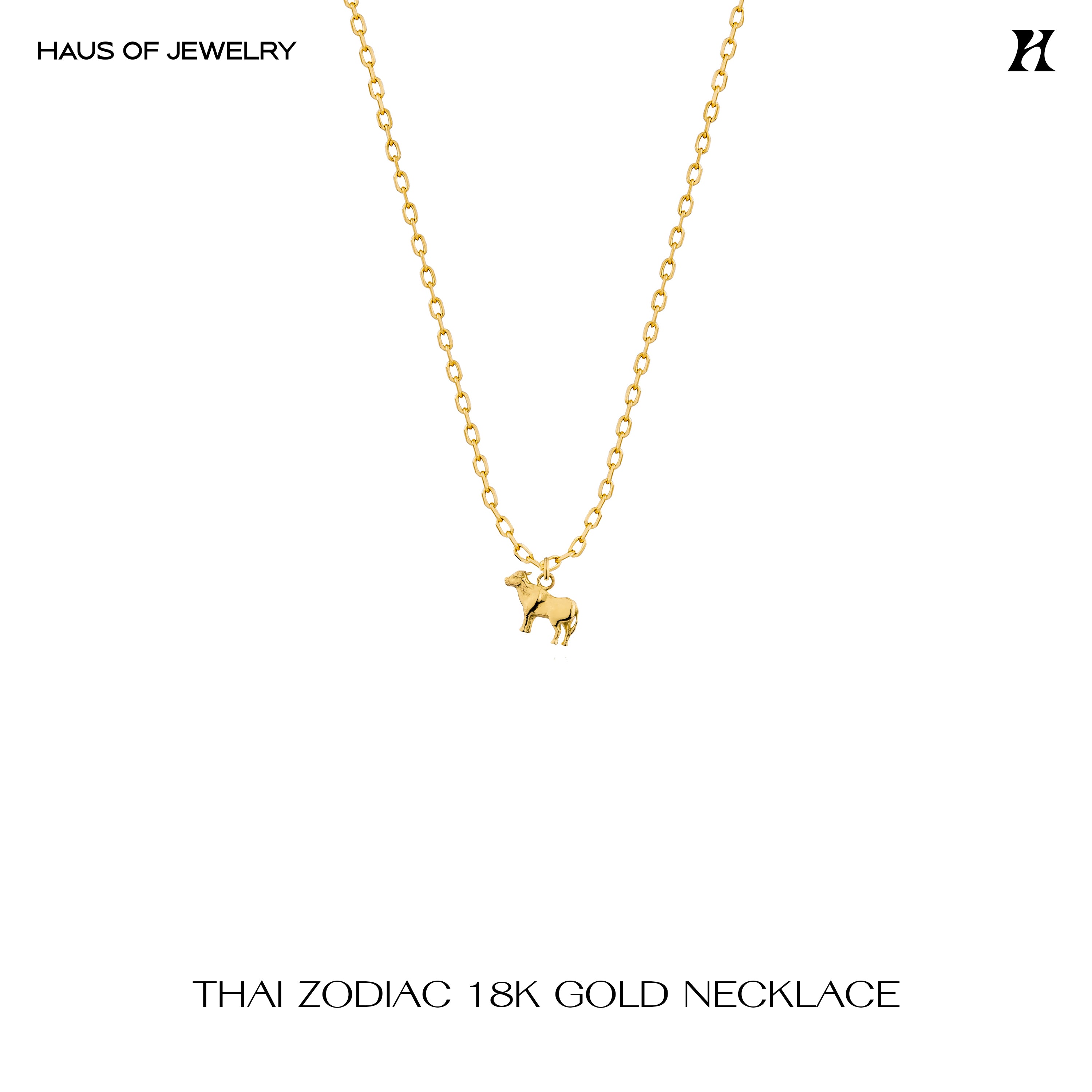 YEAR OF THE OX NECKLACE - 18K GOLD