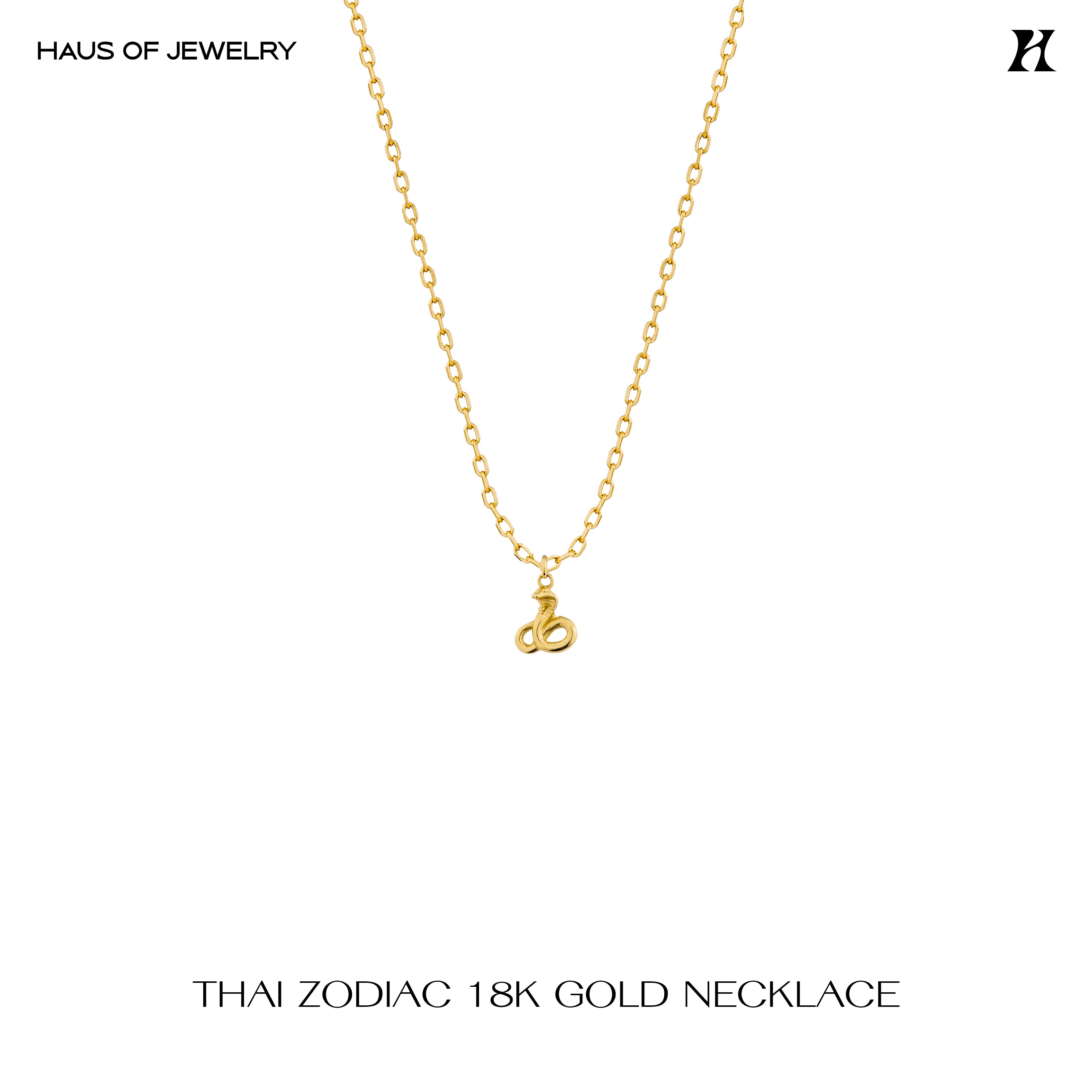 YEAR OF THE SNAKE NECKLACE - 18K GOLD