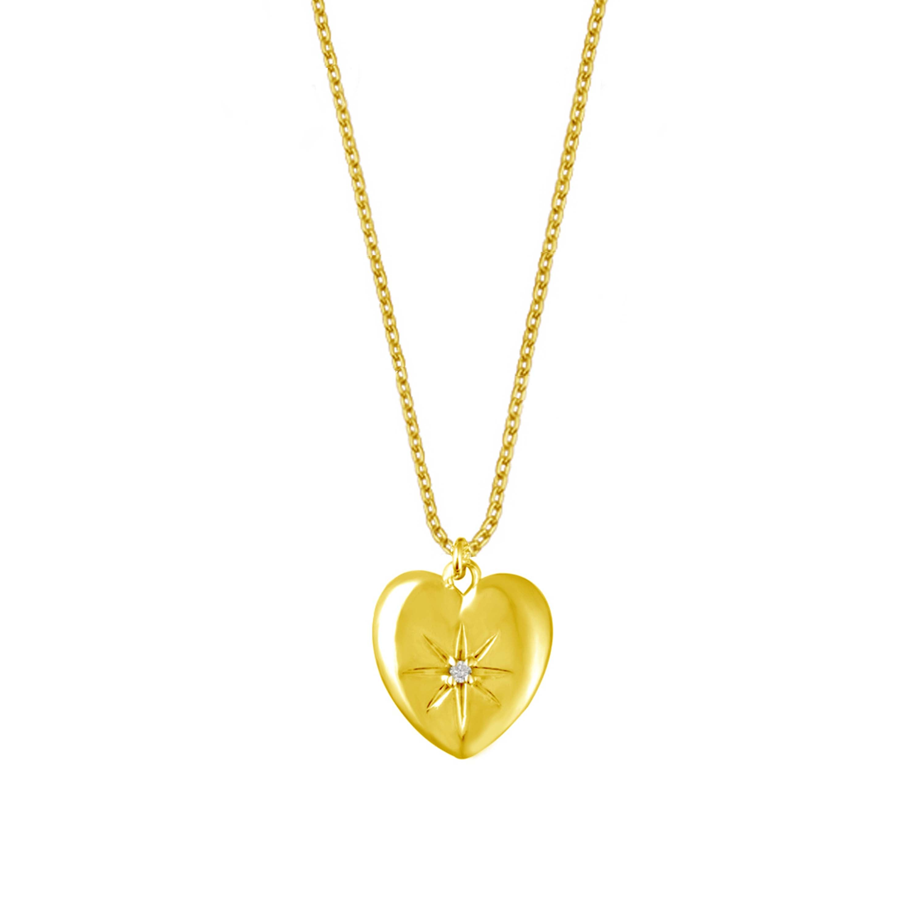 Stella Heart Necklace - Gold