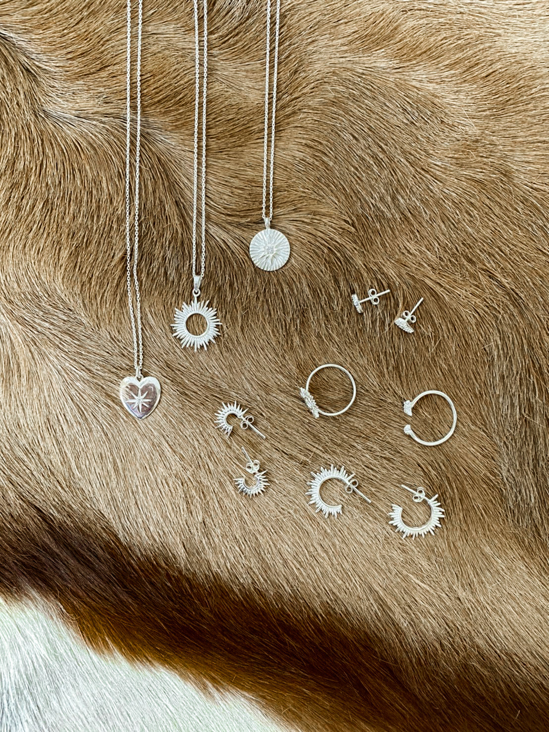 Stella Heart Necklace - Silver