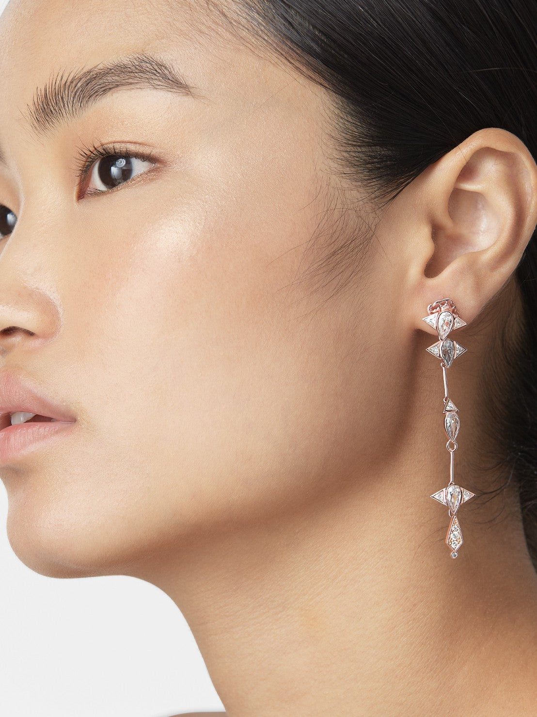 Arun Long Earring - Pinkgold - Haus of Jewelry