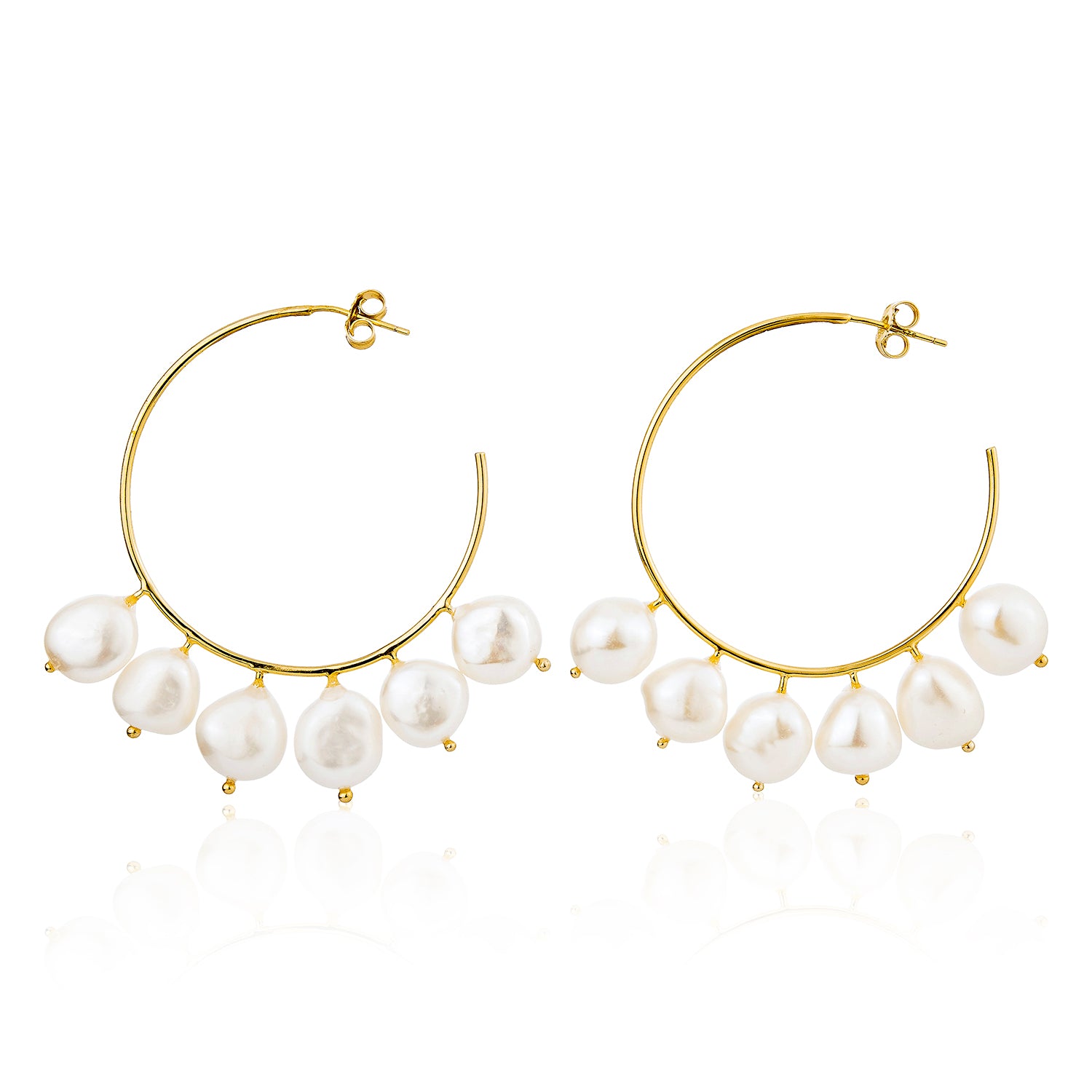 Meri Hoop Earrings - Gold