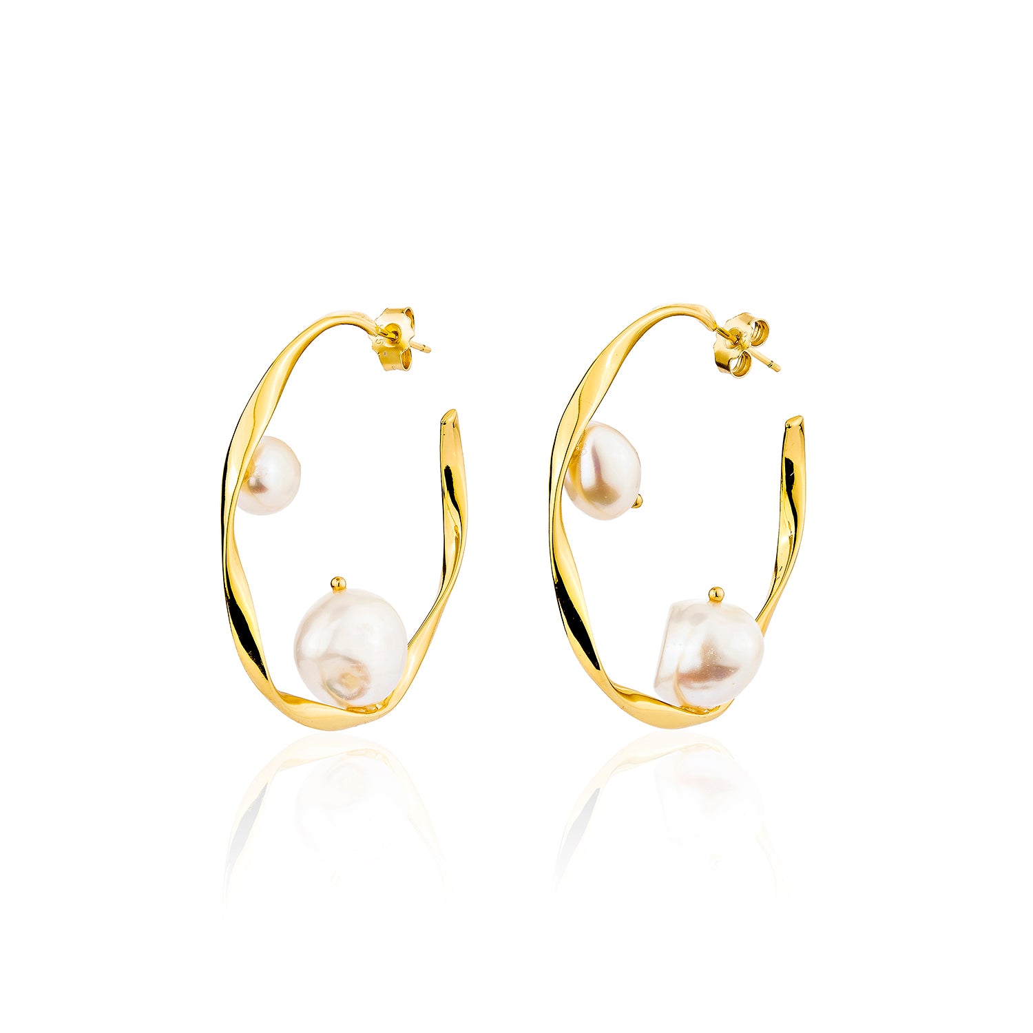 Cari Hoop Earrings - Gold