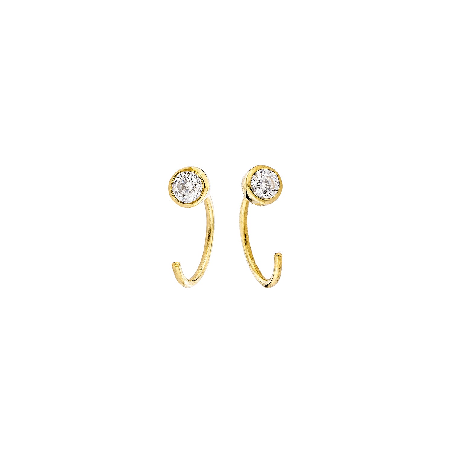 Selene Disc Earrings - Gold