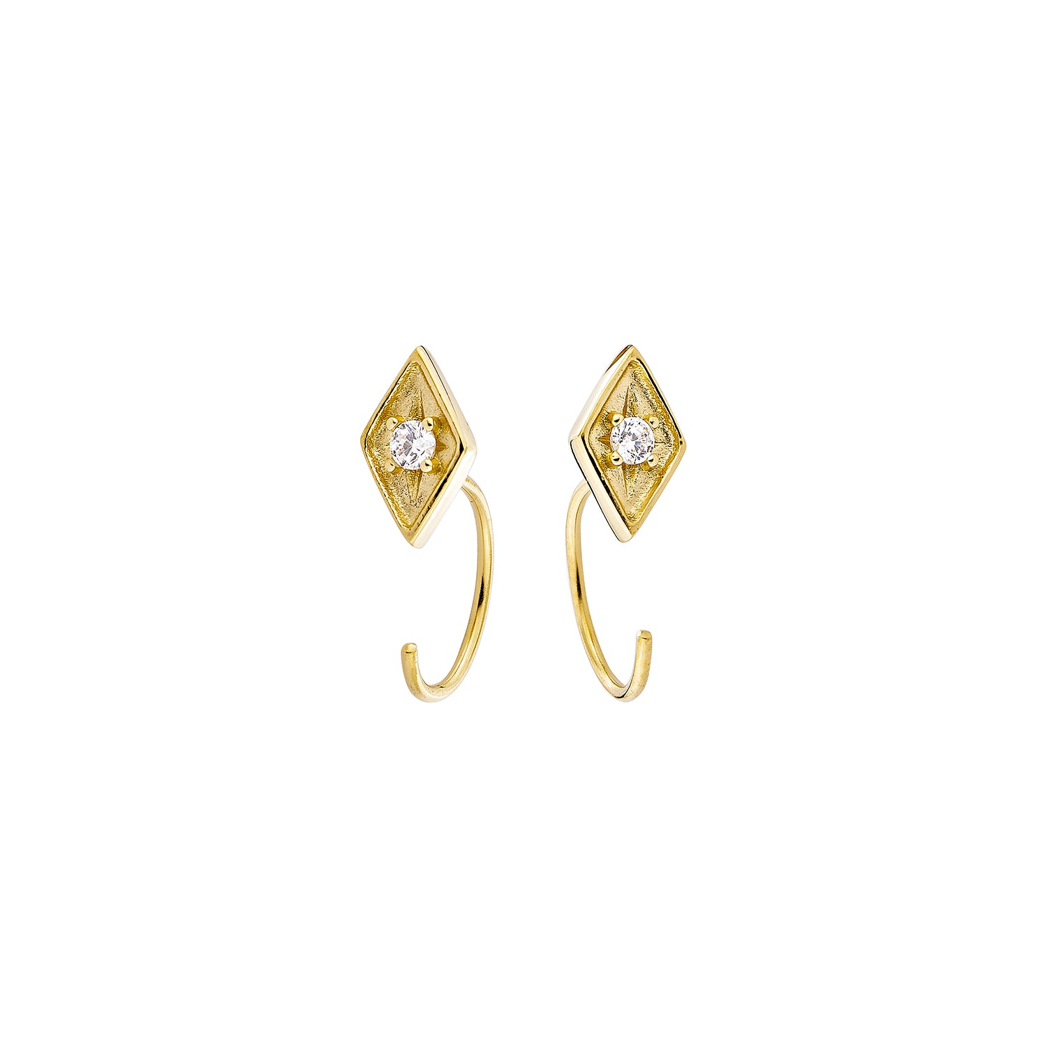 Selene Kite Earrings - Gold