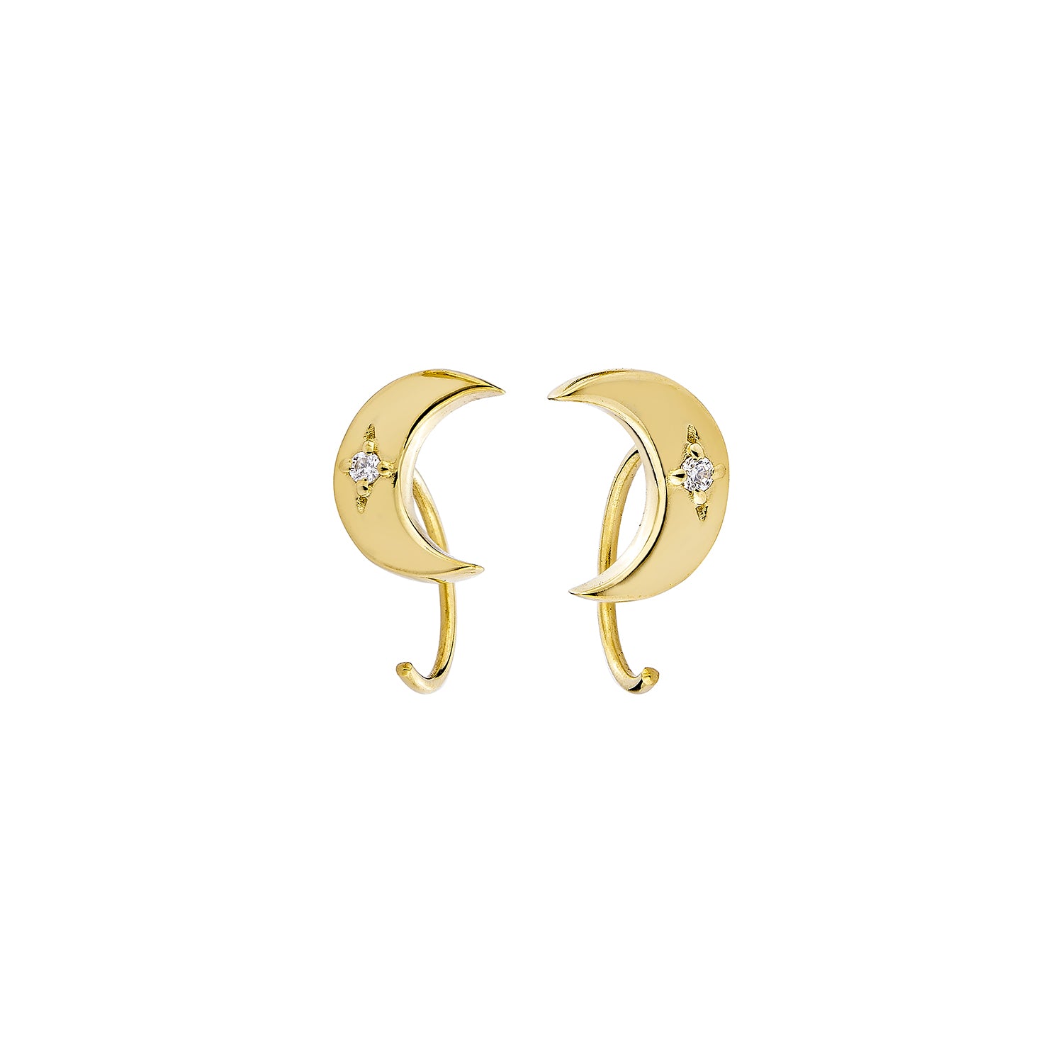 Selene Moonlight Earrings - Gold