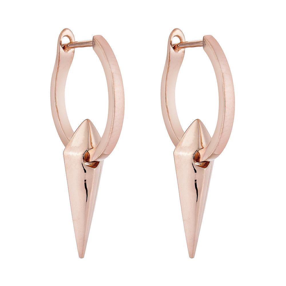 Carla Mini Hoop Earrings - Pinkgold - Haus of Jewelry