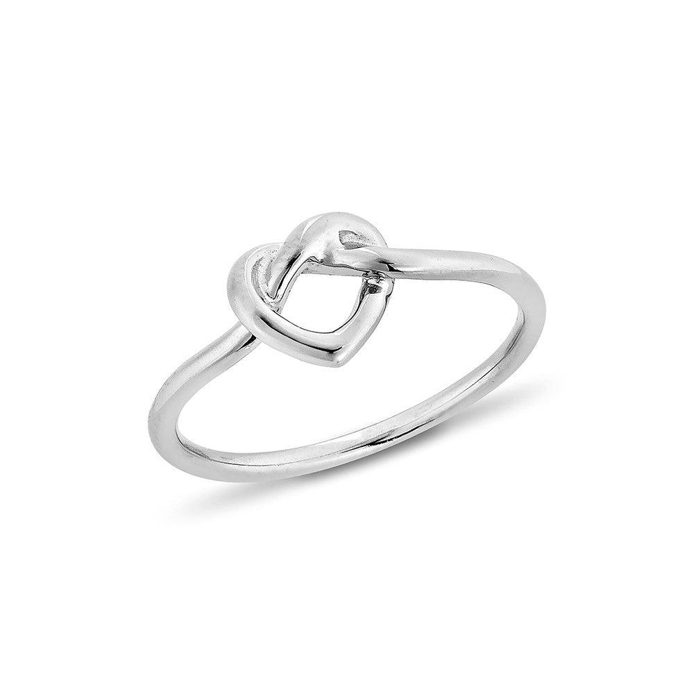 Infinity Heart Ring - Silver - Haus of Jewelry