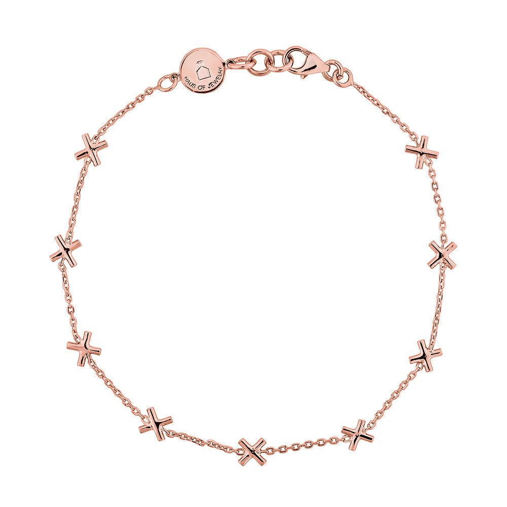 X Bracelet - Pinkgold - Haus of Jewelry