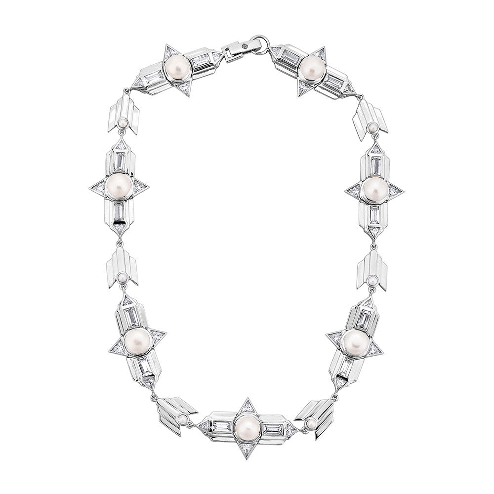 Babylon Choker Necklace - Silver